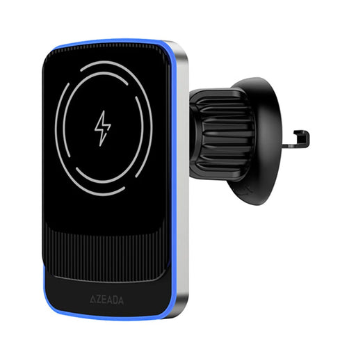 AZEADA AZ-C07 15W Wireless Charger 360 Degree Rotating Car Air Vent Mount Magnetic Phone Holder - Black - 1