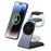 T3 Qi2 15W Magnetic Wireless Charger for iPhone Apple Watch AirPods Desktop Stand - Grey - 1