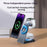 T3 Qi2 15W Magnetic Wireless Charger for iPhone Apple Watch AirPods Desktop Stand - Grey - 3