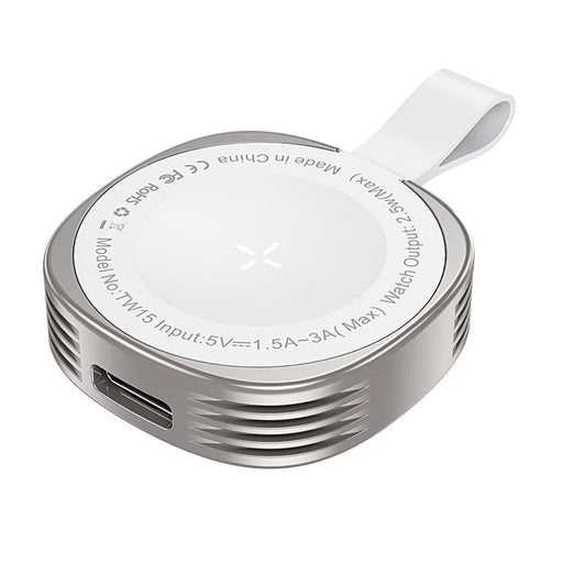 TOOCKI TW15 Magnetic Wireless Smart Watch Charger 2.5W Zinc Alloy Dual Port Type-C iP (5-14) Magnetic Charging Dock for Apple Watch - 1