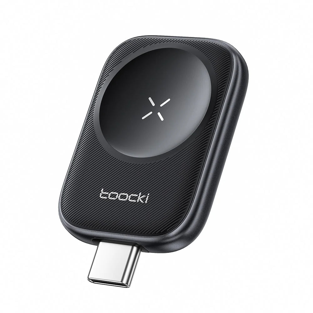 TOOCKI TW13 2.5W Type-C Magnetic Wireless Charger for Apple Watch Charging Dock - Male - 1