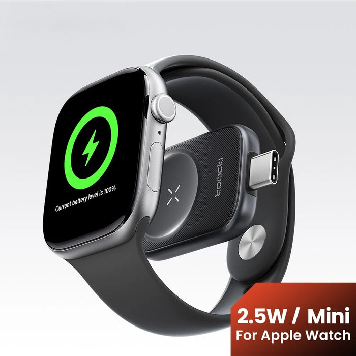 TOOCKI TW13 2.5W Type-C Magnetic Wireless Charger for Apple Watch Charging Dock - Male - 2