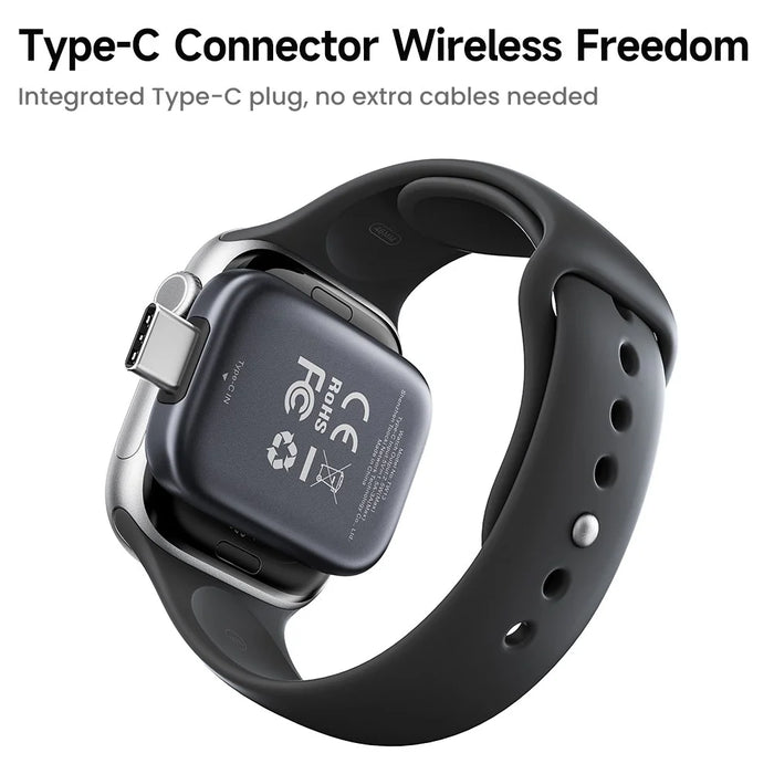 TOOCKI TW13 2.5W Type-C Magnetic Wireless Charger for Apple Watch Charging Dock - Male - 5
