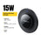 ESSAGER Desktop Wireless Charger Portable 15W Fast Charging Pad with 1m Type-C Cable - Black - 2