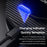 ESSAGER Desktop Wireless Charger Portable 15W Fast Charging Pad with 1m Type-C Cable - Black - 7