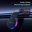 ESSAGER 15W Fast Charger with RGB Light 360 Degree Rotating Magnetic Wireless Charging Car Mount Phone Holder - Black - 3
