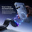 ESSAGER 15W Fast Charger with RGB Light 360 Degree Rotating Magnetic Wireless Charging Car Mount Phone Holder - Black - 7