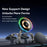 ESSAGER Magnetic Car Phone Holder RGB Lighting 15W Wireless Charger for Dashboard Windshield Mount - Tarnish - 3