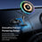 ESSAGER Magnetic Car Phone Holder RGB Lighting 15W Wireless Charger for Dashboard Windshield Mount - Tarnish - 5