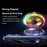 ESSAGER Magnetic Car Phone Holder RGB Lighting 15W Wireless Charger for Dashboard Windshield Mount - Tarnish - 6