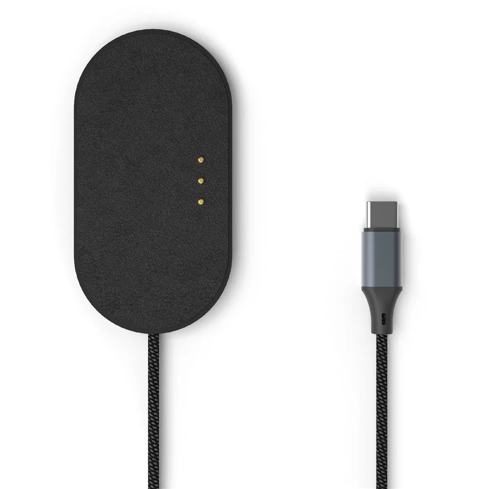U27-11m For iPad Pro 11 (2025) / (2024) PD 35W Fast Charging Pad Ultra Thin Leather Surface Magnetic Wireless Charger - Black - 1