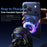 ESSAGER 15W Wireless Charger Built-in Cooling Fan Car Air Vent Mount Magnetic Phone Holder with RGB Light - Black - 6