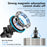 JLM-101 Magnetic Wireless Car Charger 15W Fast Charging Qi-Compatible Air Vent Mount Phone Holder - Black - 6