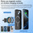 JLM-101 Magnetic Wireless Car Charger 15W Fast Charging Qi-Compatible Air Vent Mount Phone Holder - Black - 7