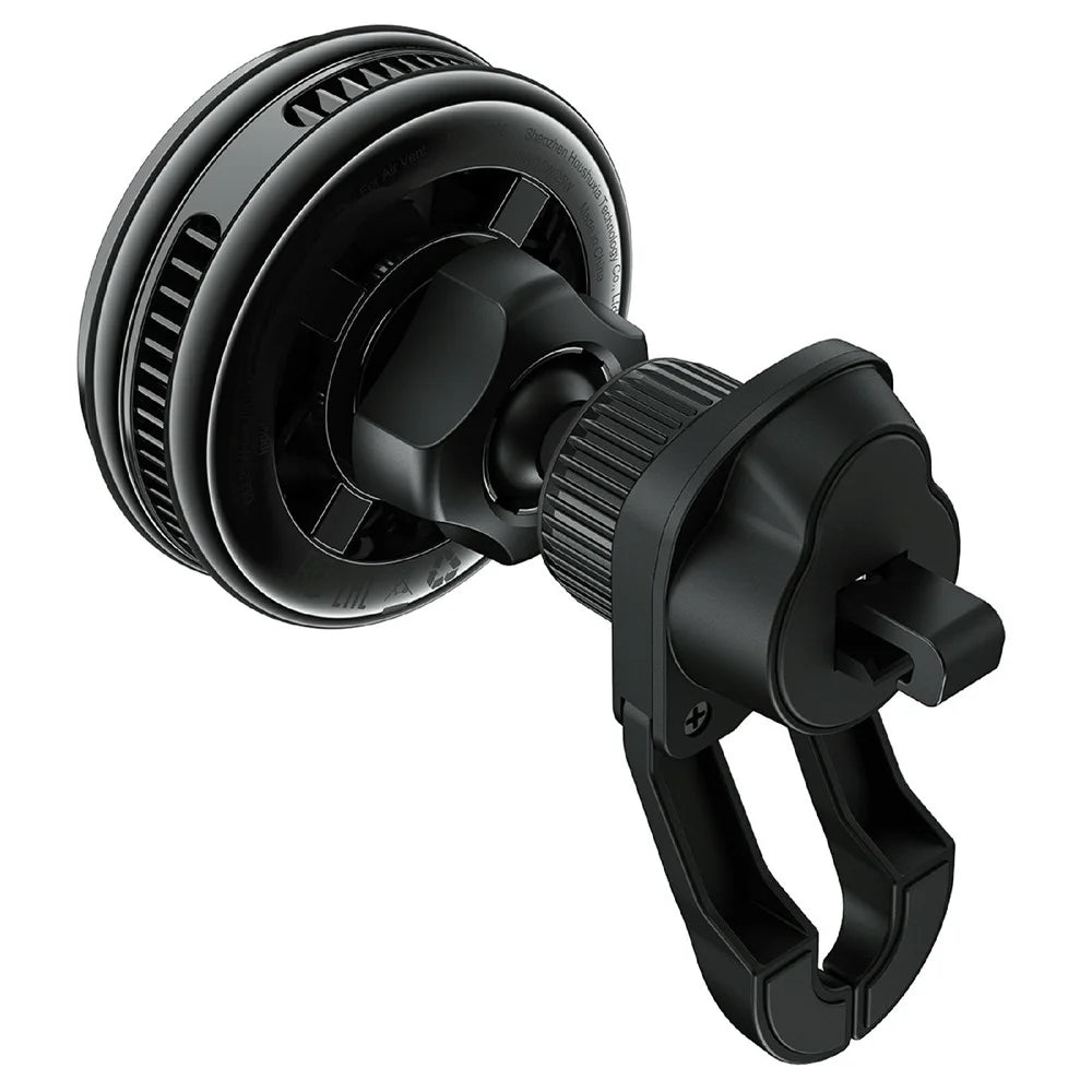 ACEFAST D66 25W Qi2 Magnetic Wireless Charger Car Mount Phone Holder with Cooling Fan for Air Vent - Black - 3