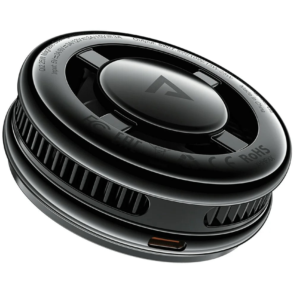 ACEFAST E47 QI2 25W Magnetic Cooling Wireless Charger Fast Phone Cooler for Gaming - Black - 4