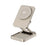 JJT-C42 Qi2 3-in-1 Magnetic Wireless Charger 15W Foldable Aluminum Alloy Charging Stand for Phone Watch Earbuds - Titanium - 1