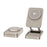 JJT-C42 Qi2 3-in-1 Magnetic Wireless Charger 15W Foldable Aluminum Alloy Charging Stand for Phone Watch Earbuds - Titanium - 3