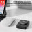 JJT-C42 Qi2 3-in-1 Magnetic Wireless Charger 15W Foldable Aluminum Alloy Charging Stand for Phone Watch Earbuds - Titanium - 6