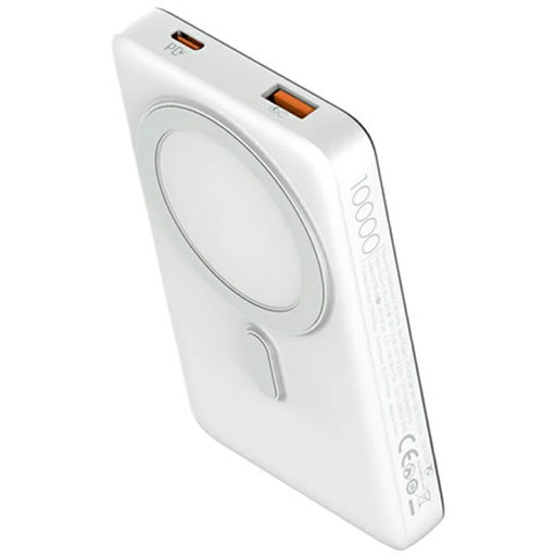 LDNIO PQ17 10000mAh Magnetic Wireless Power Bank PD 20W QC 22.5W Portable Charger with Hidden Foldable Stand for iPhone - White - 1