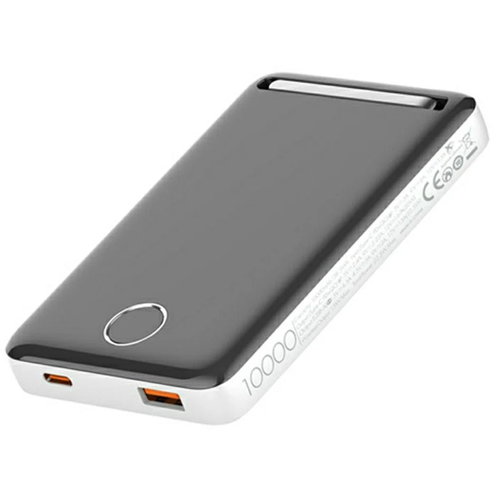 LDNIO PQ17 10000mAh Magnetic Wireless Power Bank PD 20W QC 22.5W Portable Charger with Hidden Foldable Stand for iPhone - White - 2