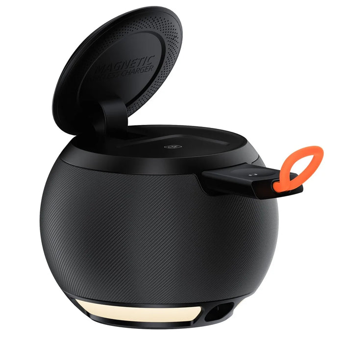 HT-571 5-in-1 15W Magnetic Wireless Charger with Bluetooth-compatible Speaker Charging Stand for Phone Watch Earbuds - Black - 3