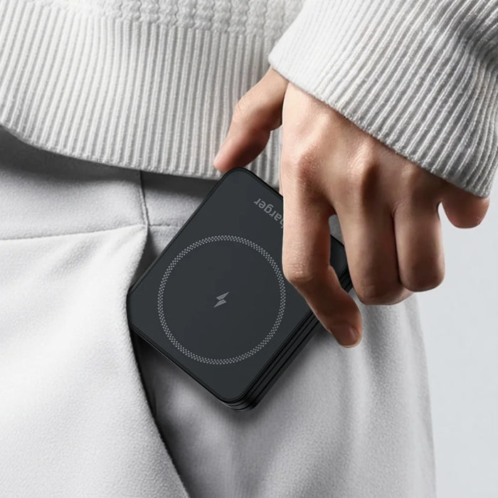 HT-552 Foldable Magnetic 15W Wireless Charger 3 in 1 Touch Night Light for Phone Watch Earbuds - Black - 3