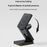 HT-552 Foldable Magnetic 15W Wireless Charger 3 in 1 Touch Night Light for Phone Watch Earbuds - Black - 4