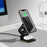 HT-552 Foldable Magnetic 15W Wireless Charger 3 in 1 Touch Night Light for Phone Watch Earbuds - Black - 6