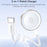 YESIDO DS42 2-in-1 Wireless Watch Charger 2.5W Magnetic Charging Dock for Samsung Galaxy iWatch - White - 2
