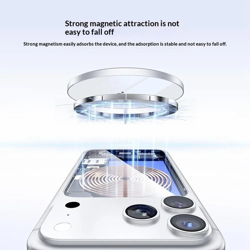 YESIDO DS41 Qi2.2 25W Desktop Wireless Charger 5mm Ultra Thin Magnetic Charging Pad - White - 4