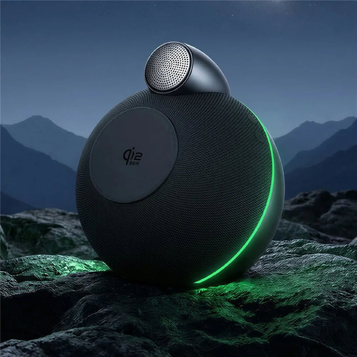 WIWU G042 3 in 1 Qi2.2 25W Wireless Charging Speaker Magnetic Fast Charger for Phone Watch Earbuds - Black - 5