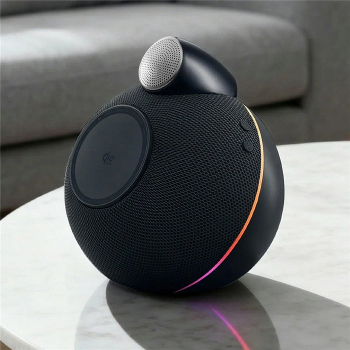 WIWU G042 3 in 1 Qi2.2 25W Wireless Charging Speaker Magnetic Fast Charger for Phone Watch Earbuds - Black - 6