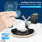 970 For iPhone / Apple Watch / AirPods 3 in 1 Wireless Charger Fast Charging Desktop Stand Cradle with Light - Black - 6
