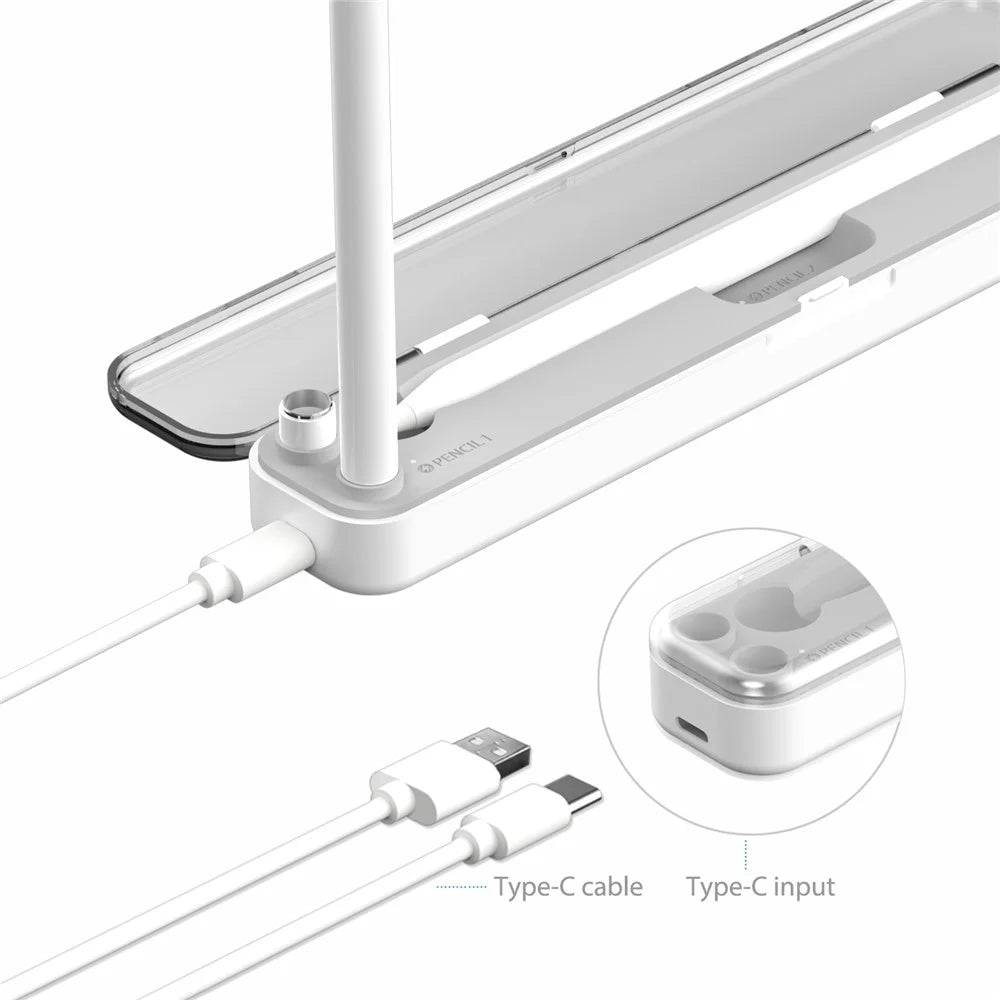 P1 For Apple Pencil 2nd / 1st Generation Storage Case Wireless Charging Box 2-In-1 Carrying Case Magnetic Design Pen Holder - 2