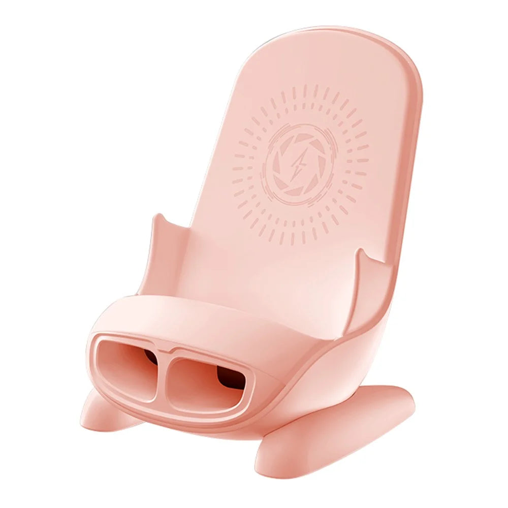 S88 Wireless Charger Sound Amplifier Function 15W Wireless Phone Charging Stand Desktop Phone Dock Holder - Pink - 1