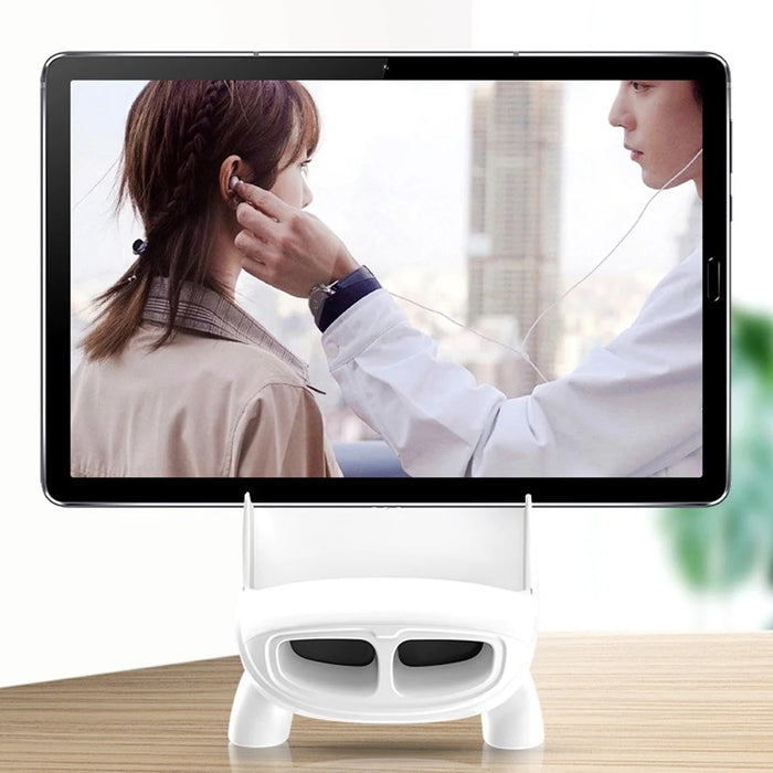 S88 Magnetic Adapter Design 15W Wireless Charging Stand Holder Wireless Charger Sound Amplifier Function - White - 5