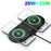 B552 2 in 1 for Mobile Phone / Headset Fast Wireless Charger Double 20W Charging Pad - 6