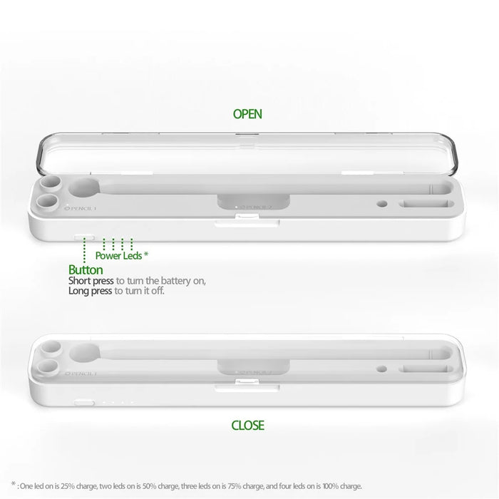 For Apple Pencil (2nd Generation) / (1st Generation) Charger 2 in 1 Wireless / Wired Charging Box Built-In Battery - 6