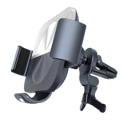 S11 Electromagnetic Induction Wireless Charger Foldable Screen Phone Clamp Holder Car Air Vent / Dashboard / Windshield Mount Bracket for Samsung Qi-enabled Phones - 1