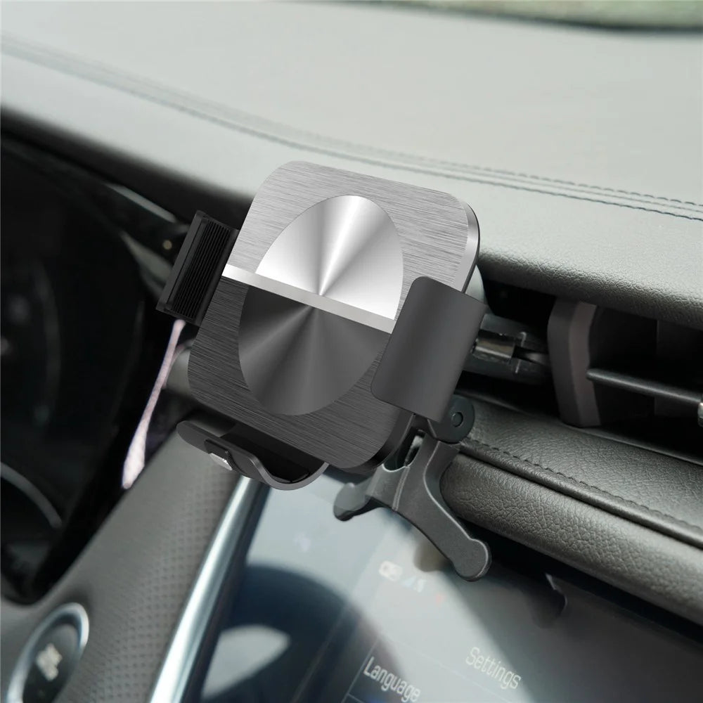 S11 Electromagnetic Induction Wireless Charger Foldable Screen Phone Clamp Holder Car Air Vent / Dashboard / Windshield Mount Bracket for Samsung Qi-enabled Phones - 5