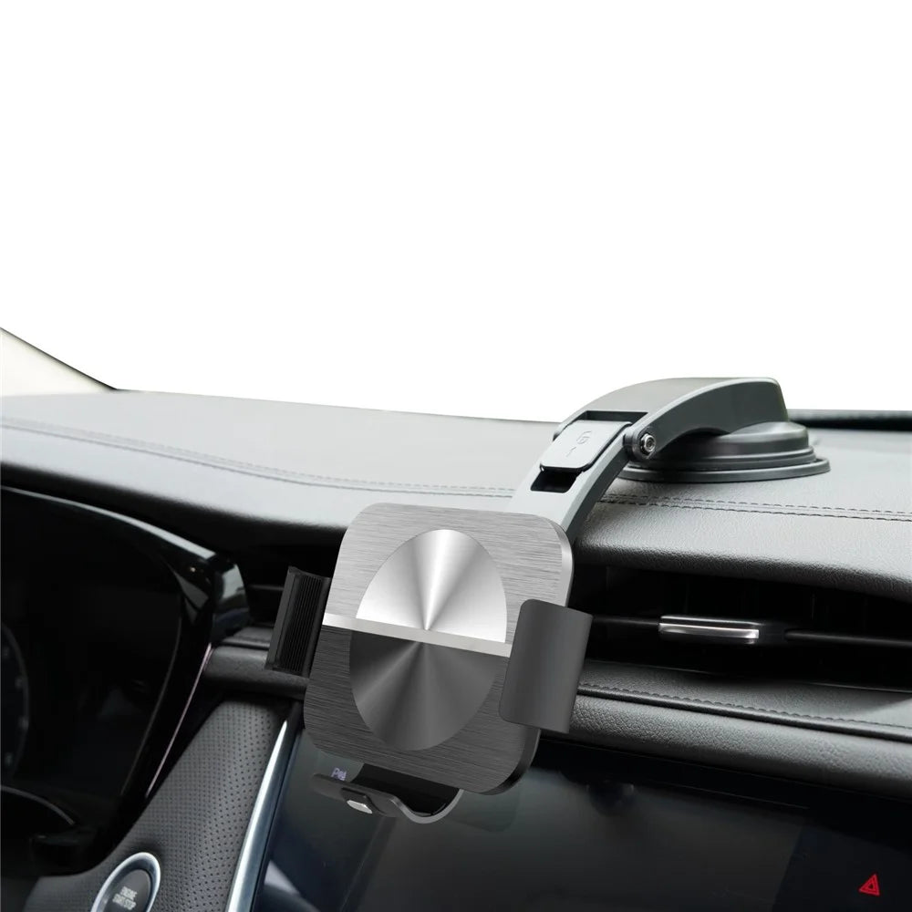 S11 Electromagnetic Induction Wireless Charger Foldable Screen Phone Clamp Holder Car Air Vent / Dashboard / Windshield Mount Bracket for Samsung Qi-enabled Phones - 7