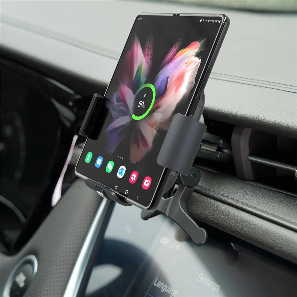 S7 Wireless Charger Coil Electromagnetic Induction Clamp Car Mount for Samsung Galaxy Fold - 5