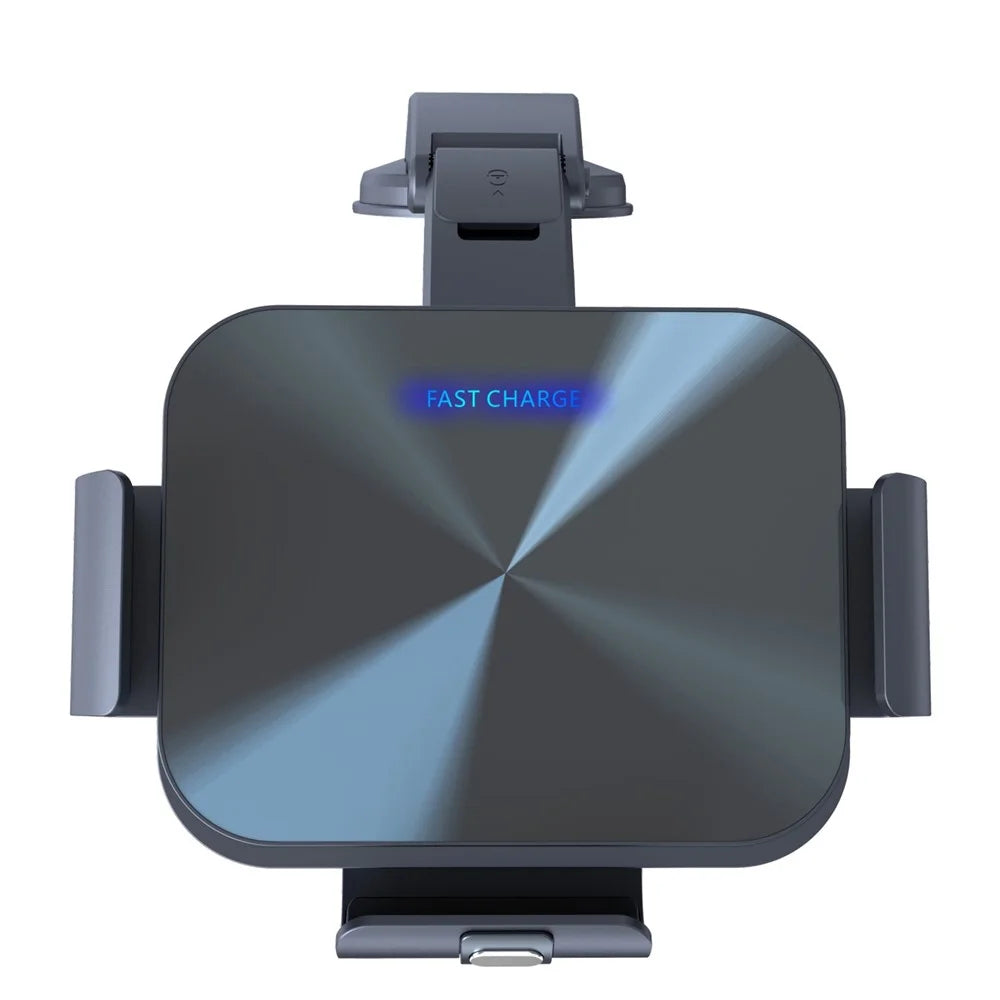 S3 Coil Electromagnetic Induction Wireless Charger Car Holder Foldable Phone Clamp Mount for Samsung Galaxy Fold - 3