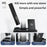 15W Fast Charging Wireless Charger Multifunctional Folding Charging Station with 3-Mode Lamp - Black - 6