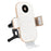C38 Grid Texture PU Leather Coated Mobile Phone Holder Wireless Charger with Cooling Fan for Samsung Galaxy Z Flip3 / Flip4 / iPhone - 1