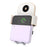 C38 Grid Texture PU Leather Coated Mobile Phone Holder Wireless Charger with Cooling Fan for Samsung Galaxy Z Flip3 / Flip4 / iPhone - 4