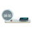 K02T Multifunction 15W Wireless Charger Alarm Clock Touch Dimmable Light Time Temperature Display - White - 1