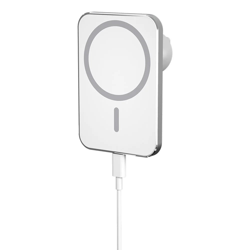 X16 Magnetic Car Charger 15W Fast Charging Air Vent Mount Magnetic Car Charger - White - 2