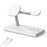 T218 Magnetic Wireless Charging Station with Night Light + USB Output for Mobile Phone  /  Earphones  /  Smart Watch - White - 1